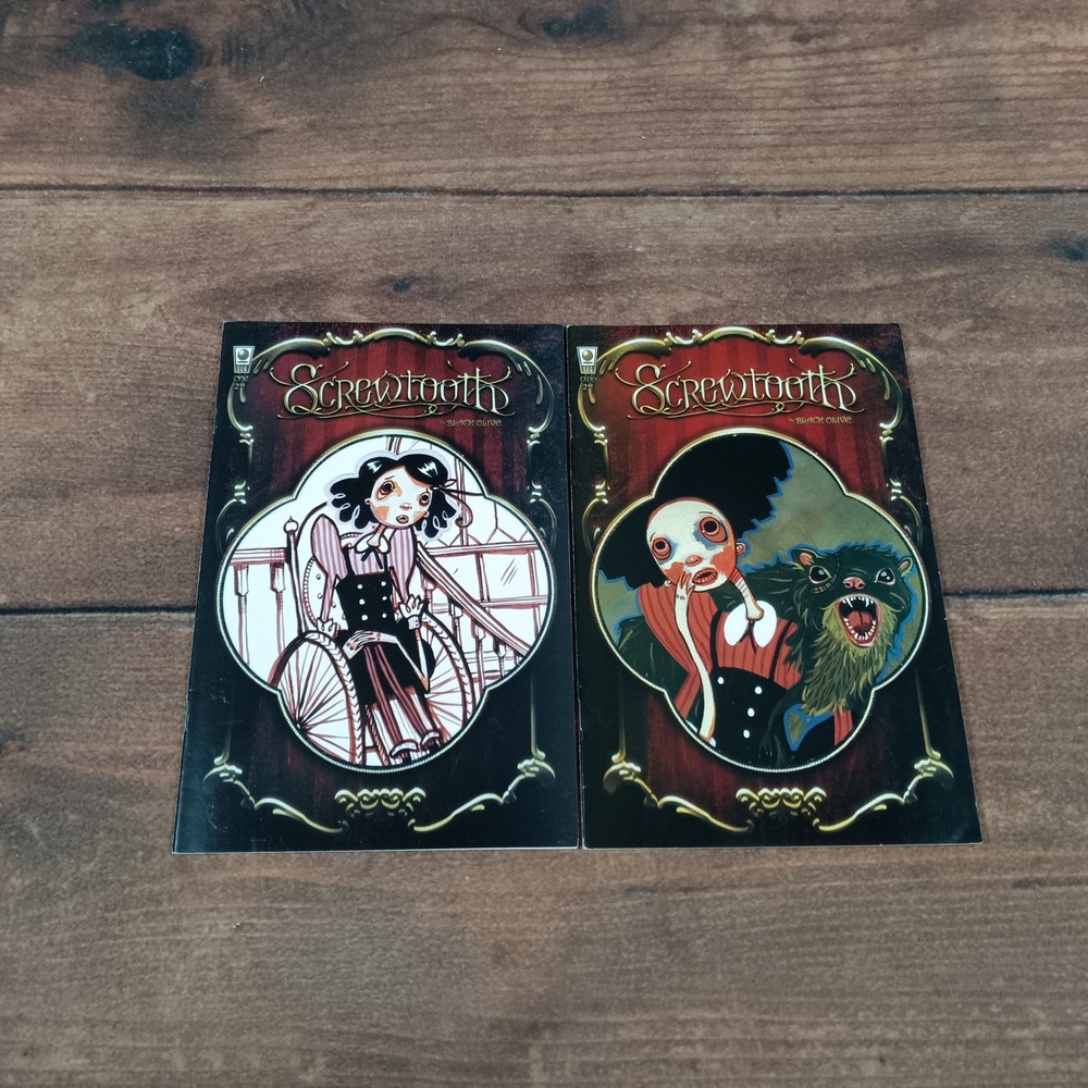 Screetooth Thrice Charmed Comic Book Set of 2 Indie Graphic Novel‎